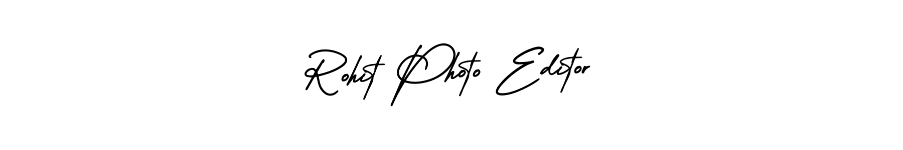 Rohit Photo Editor stylish signature style. Best Handwritten Sign (AmerikaSignatureDemo-Regular) for my name. Handwritten Signature Collection Ideas for my name Rohit Photo Editor. Rohit Photo Editor signature style 3 images and pictures png