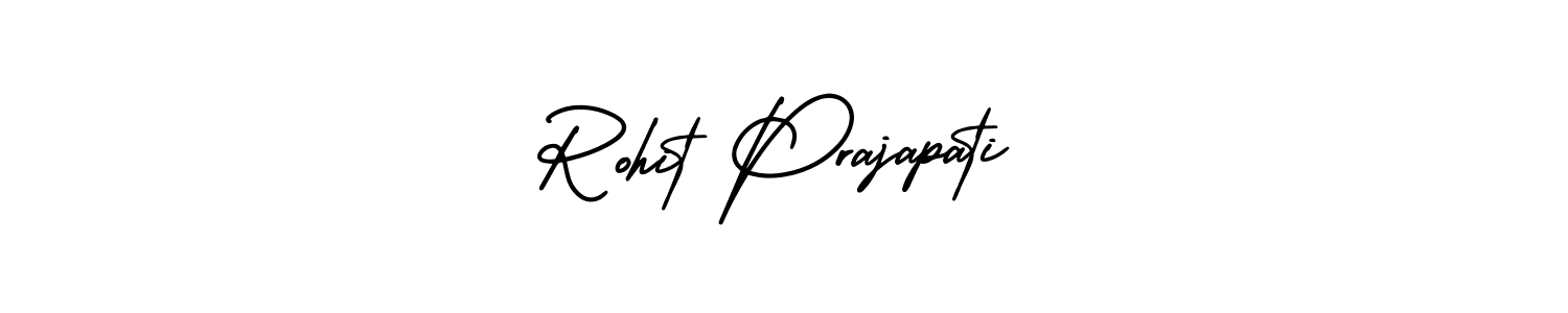 How to make Rohit Prajapati name signature. Use AmerikaSignatureDemo-Regular style for creating short signs online. This is the latest handwritten sign. Rohit Prajapati signature style 3 images and pictures png