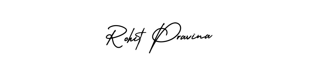 How to make Rohit Pravina signature? AmerikaSignatureDemo-Regular is a professional autograph style. Create handwritten signature for Rohit Pravina name. Rohit Pravina signature style 3 images and pictures png