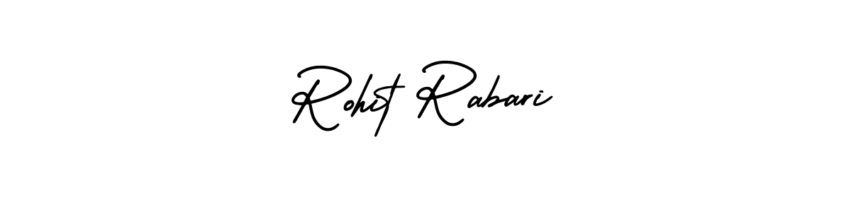 Create a beautiful signature design for name Rohit Rabari. With this signature (AmerikaSignatureDemo-Regular) fonts, you can make a handwritten signature for free. Rohit Rabari signature style 3 images and pictures png