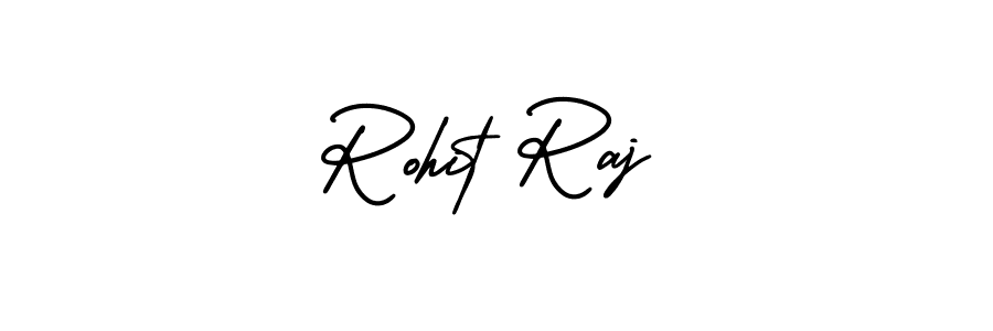 This is the best signature style for the Rohit Raj name. Also you like these signature font (AmerikaSignatureDemo-Regular). Mix name signature. Rohit Raj signature style 3 images and pictures png