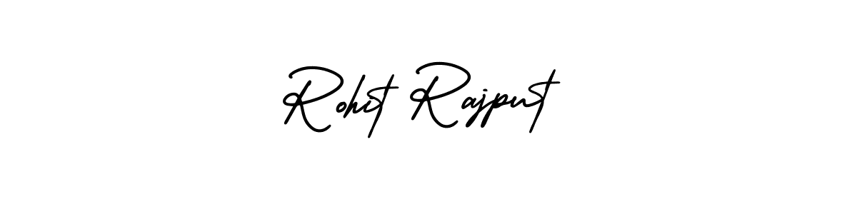 Use a signature maker to create a handwritten signature online. With this signature software, you can design (AmerikaSignatureDemo-Regular) your own signature for name Rohit Rajput. Rohit Rajput signature style 3 images and pictures png