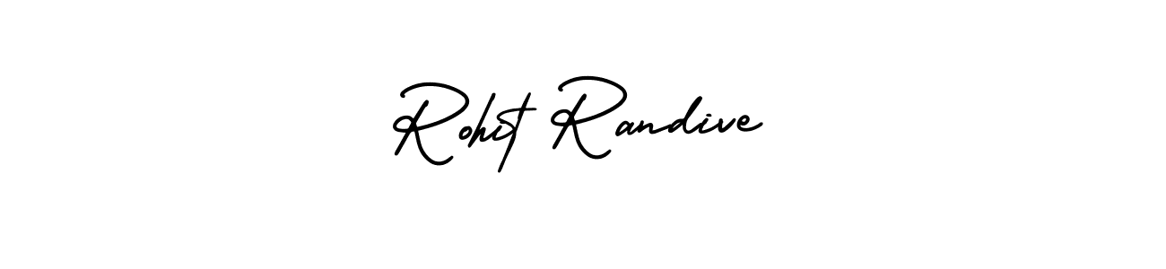 Rohit Randive stylish signature style. Best Handwritten Sign (AmerikaSignatureDemo-Regular) for my name. Handwritten Signature Collection Ideas for my name Rohit Randive. Rohit Randive signature style 3 images and pictures png