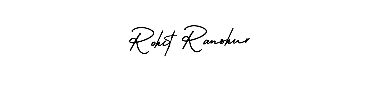 Make a short Rohit Ranshur signature style. Manage your documents anywhere anytime using AmerikaSignatureDemo-Regular. Create and add eSignatures, submit forms, share and send files easily. Rohit Ranshur signature style 3 images and pictures png