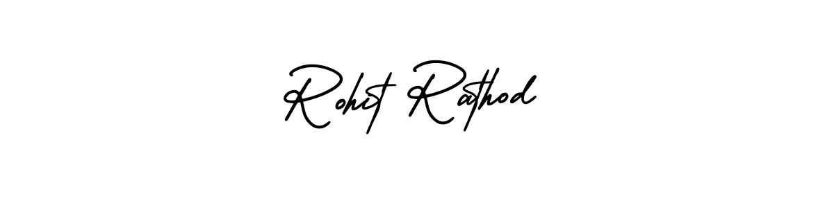 Design your own signature with our free online signature maker. With this signature software, you can create a handwritten (AmerikaSignatureDemo-Regular) signature for name Rohit Rathod. Rohit Rathod signature style 3 images and pictures png