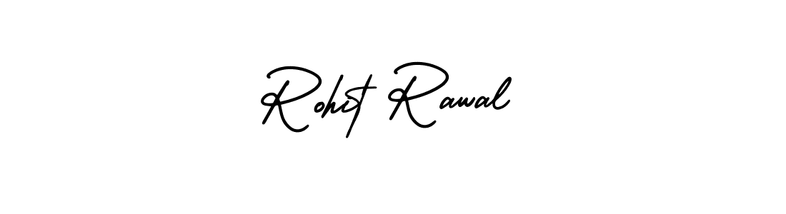 How to make Rohit Rawal name signature. Use AmerikaSignatureDemo-Regular style for creating short signs online. This is the latest handwritten sign. Rohit Rawal signature style 3 images and pictures png