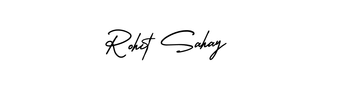 Use a signature maker to create a handwritten signature online. With this signature software, you can design (AmerikaSignatureDemo-Regular) your own signature for name Rohit Sahay. Rohit Sahay signature style 3 images and pictures png
