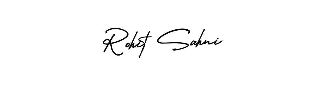 Design your own signature with our free online signature maker. With this signature software, you can create a handwritten (AmerikaSignatureDemo-Regular) signature for name Rohit Sahni. Rohit Sahni signature style 3 images and pictures png