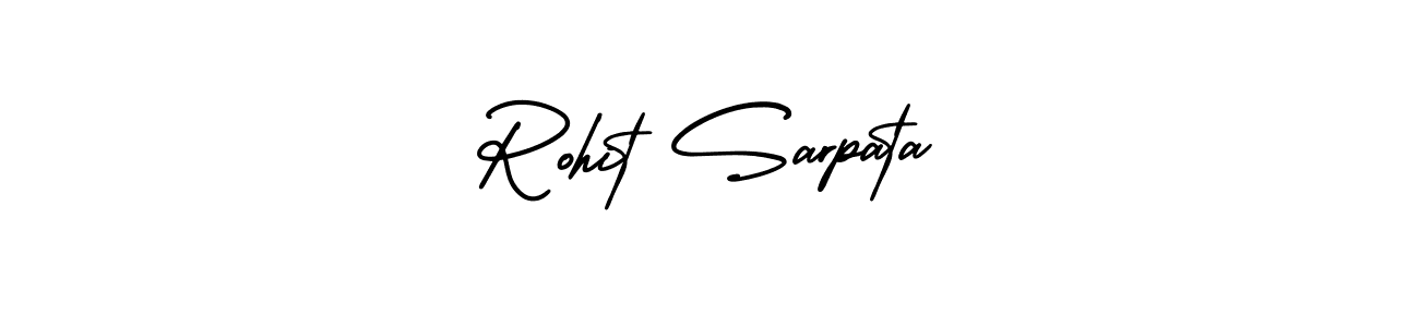 The best way (AmerikaSignatureDemo-Regular) to make a short signature is to pick only two or three words in your name. The name Rohit Sarpata include a total of six letters. For converting this name. Rohit Sarpata signature style 3 images and pictures png