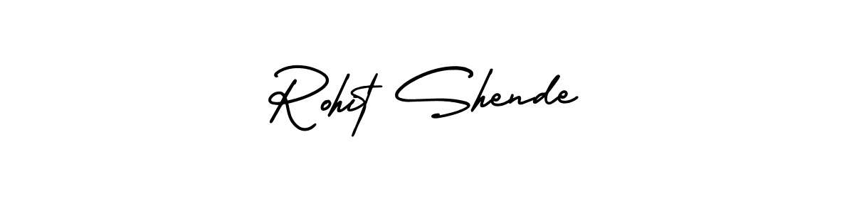 How to make Rohit Shende name signature. Use AmerikaSignatureDemo-Regular style for creating short signs online. This is the latest handwritten sign. Rohit Shende signature style 3 images and pictures png