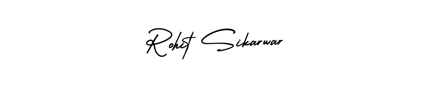 How to make Rohit Sikarwar name signature. Use AmerikaSignatureDemo-Regular style for creating short signs online. This is the latest handwritten sign. Rohit Sikarwar signature style 3 images and pictures png