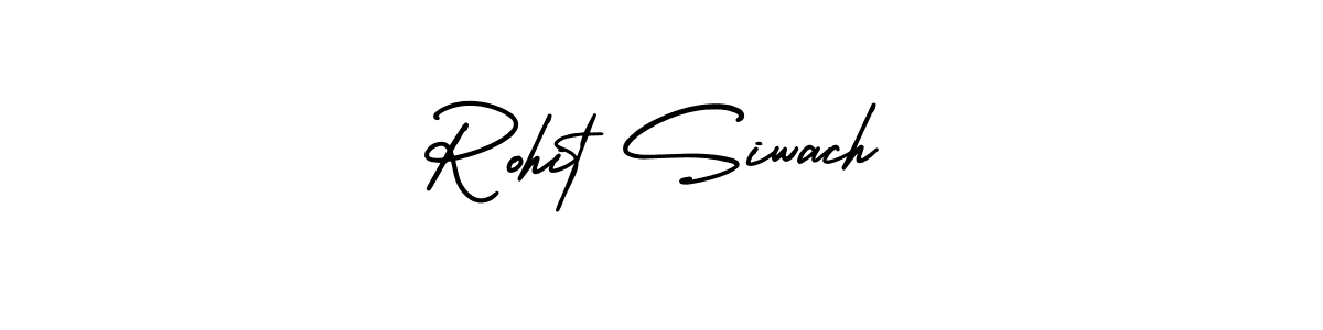 Make a beautiful signature design for name Rohit Siwach. With this signature (AmerikaSignatureDemo-Regular) style, you can create a handwritten signature for free. Rohit Siwach signature style 3 images and pictures png