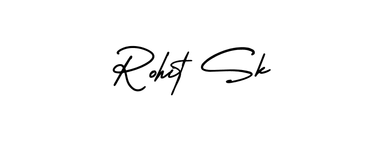 Make a beautiful signature design for name Rohit Sk. With this signature (AmerikaSignatureDemo-Regular) style, you can create a handwritten signature for free. Rohit Sk signature style 3 images and pictures png