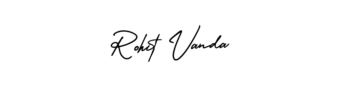 Make a short Rohit Vanda signature style. Manage your documents anywhere anytime using AmerikaSignatureDemo-Regular. Create and add eSignatures, submit forms, share and send files easily. Rohit Vanda signature style 3 images and pictures png