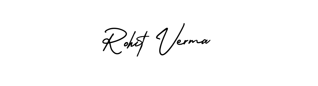 Make a beautiful signature design for name Rohit Verma. With this signature (AmerikaSignatureDemo-Regular) style, you can create a handwritten signature for free. Rohit Verma signature style 3 images and pictures png