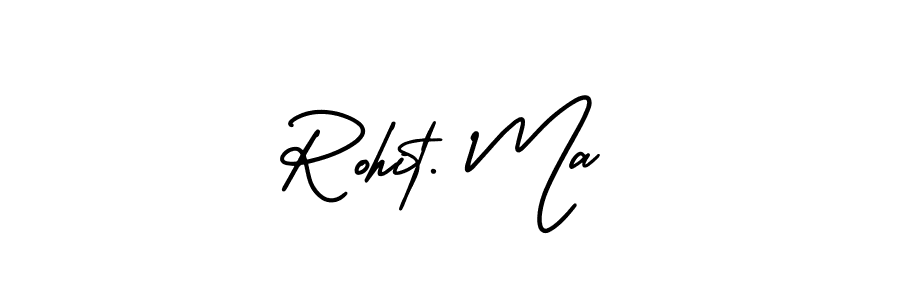 It looks lik you need a new signature style for name Rohit. Ma. Design unique handwritten (AmerikaSignatureDemo-Regular) signature with our free signature maker in just a few clicks. Rohit. Ma signature style 3 images and pictures png