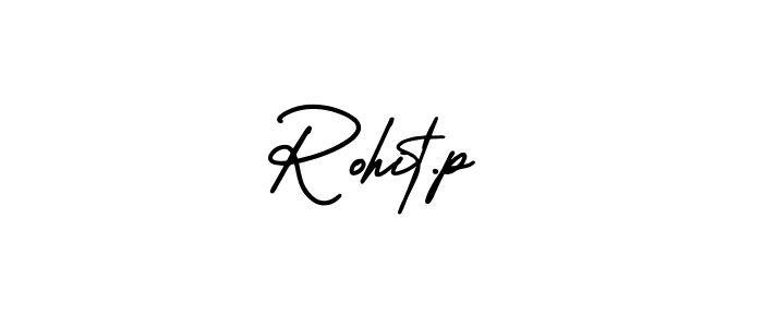 How to Draw Rohit.p signature style? AmerikaSignatureDemo-Regular is a latest design signature styles for name Rohit.p. Rohit.p signature style 3 images and pictures png