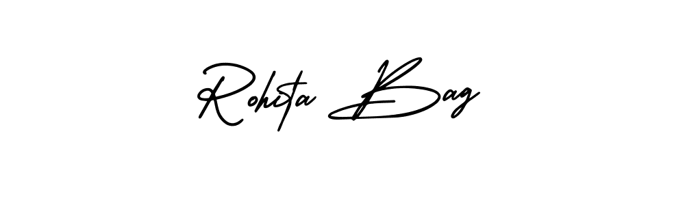 It looks lik you need a new signature style for name Rohita Bag. Design unique handwritten (AmerikaSignatureDemo-Regular) signature with our free signature maker in just a few clicks. Rohita Bag signature style 3 images and pictures png