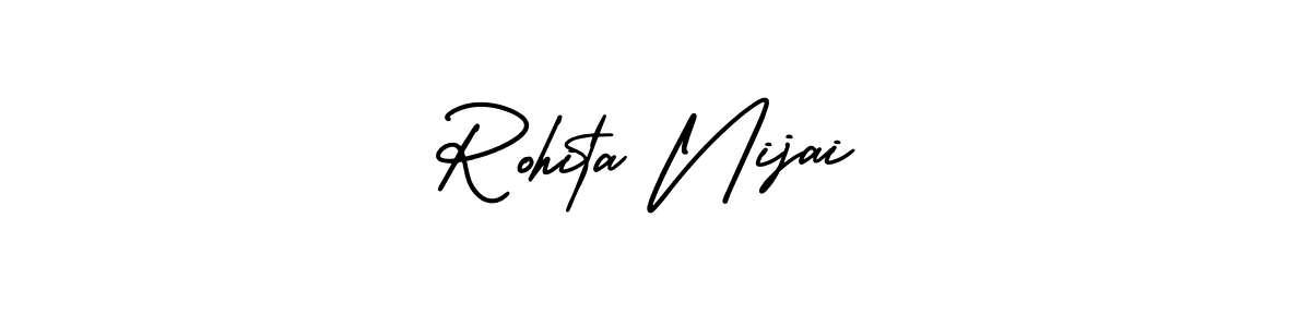 How to make Rohita Nijai signature? AmerikaSignatureDemo-Regular is a professional autograph style. Create handwritten signature for Rohita Nijai name. Rohita Nijai signature style 3 images and pictures png