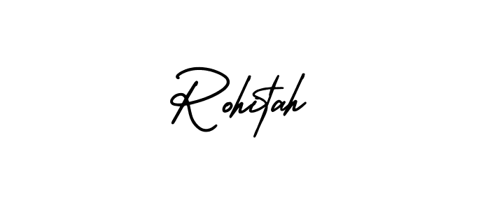 Design your own signature with our free online signature maker. With this signature software, you can create a handwritten (AmerikaSignatureDemo-Regular) signature for name Rohitah. Rohitah signature style 3 images and pictures png