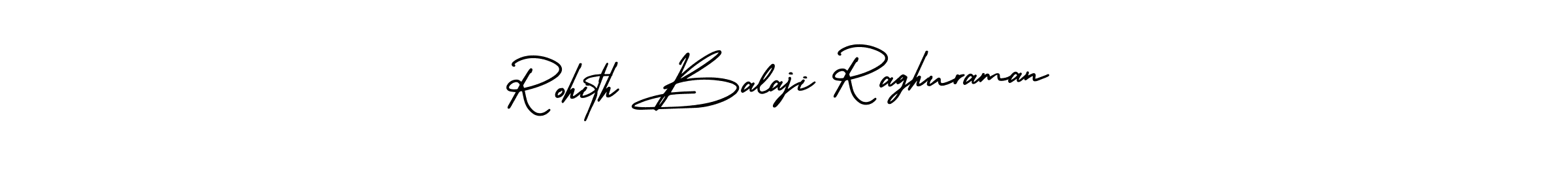 Create a beautiful signature design for name Rohith Balaji Raghuraman. With this signature (AmerikaSignatureDemo-Regular) fonts, you can make a handwritten signature for free. Rohith Balaji Raghuraman signature style 3 images and pictures png