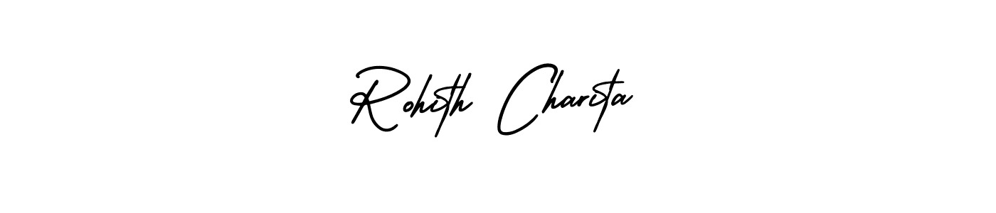 How to make Rohith Charita signature? AmerikaSignatureDemo-Regular is a professional autograph style. Create handwritten signature for Rohith Charita name. Rohith Charita signature style 3 images and pictures png