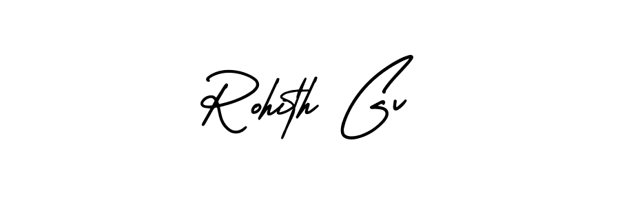 Make a beautiful signature design for name Rohith Gv. Use this online signature maker to create a handwritten signature for free. Rohith Gv signature style 3 images and pictures png