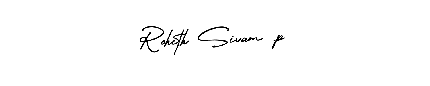Make a beautiful signature design for name Rohith Sivam .p. With this signature (AmerikaSignatureDemo-Regular) style, you can create a handwritten signature for free. Rohith Sivam .p signature style 3 images and pictures png