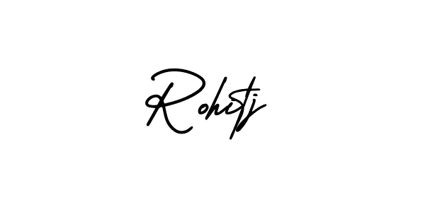 Similarly AmerikaSignatureDemo-Regular is the best handwritten signature design. Signature creator online .You can use it as an online autograph creator for name Rohitj. Rohitj signature style 3 images and pictures png