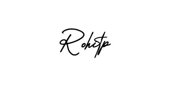 It looks lik you need a new signature style for name Rohitp. Design unique handwritten (AmerikaSignatureDemo-Regular) signature with our free signature maker in just a few clicks. Rohitp signature style 3 images and pictures png