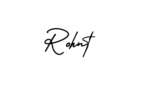 Create a beautiful signature design for name Rohnt. With this signature (AmerikaSignatureDemo-Regular) fonts, you can make a handwritten signature for free. Rohnt signature style 3 images and pictures png