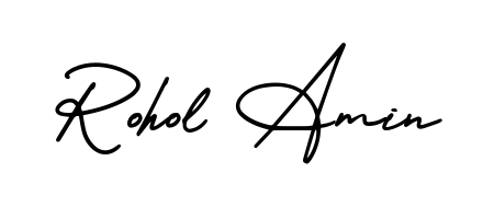 Achieve flawless digital penmanship with Rohol Amin name in AmerikaSignatureDemo-Regular font. The perfect tool for creating online signatures. Rohol Amin signature style 3 images and pictures png