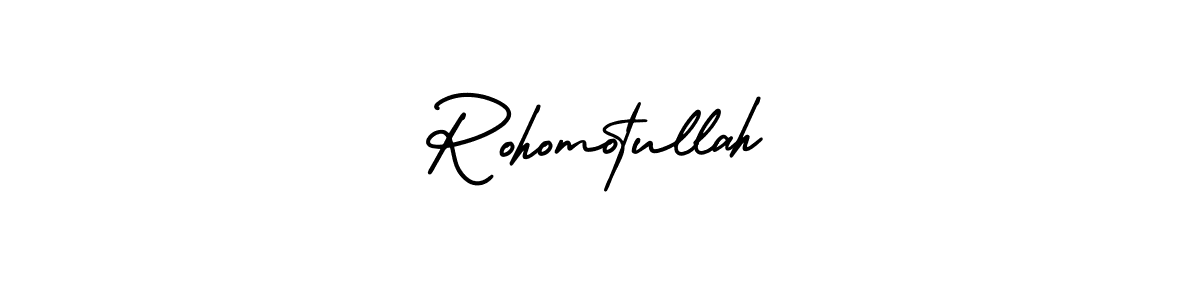 Make a short Rohomotullah signature style. Manage your documents anywhere anytime using AmerikaSignatureDemo-Regular. Create and add eSignatures, submit forms, share and send files easily. Rohomotullah signature style 3 images and pictures png