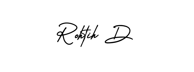 Rohtih D stylish signature style. Best Handwritten Sign (AmerikaSignatureDemo-Regular) for my name. Handwritten Signature Collection Ideas for my name Rohtih D. Rohtih D signature style 3 images and pictures png