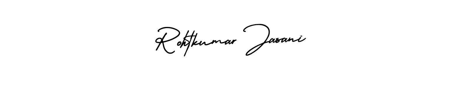 Make a beautiful signature design for name Rohtkumar Jasani. With this signature (AmerikaSignatureDemo-Regular) style, you can create a handwritten signature for free. Rohtkumar Jasani signature style 3 images and pictures png