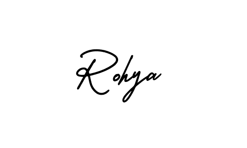 if you are searching for the best signature style for your name Rohya. so please give up your signature search. here we have designed multiple signature styles  using AmerikaSignatureDemo-Regular. Rohya signature style 3 images and pictures png