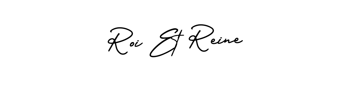 How to make Roi Et Reine name signature. Use AmerikaSignatureDemo-Regular style for creating short signs online. This is the latest handwritten sign. Roi Et Reine signature style 3 images and pictures png