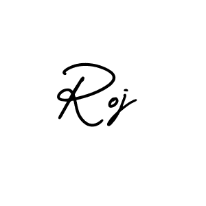 Roj stylish signature style. Best Handwritten Sign (AmerikaSignatureDemo-Regular) for my name. Handwritten Signature Collection Ideas for my name Roj. Roj signature style 3 images and pictures png