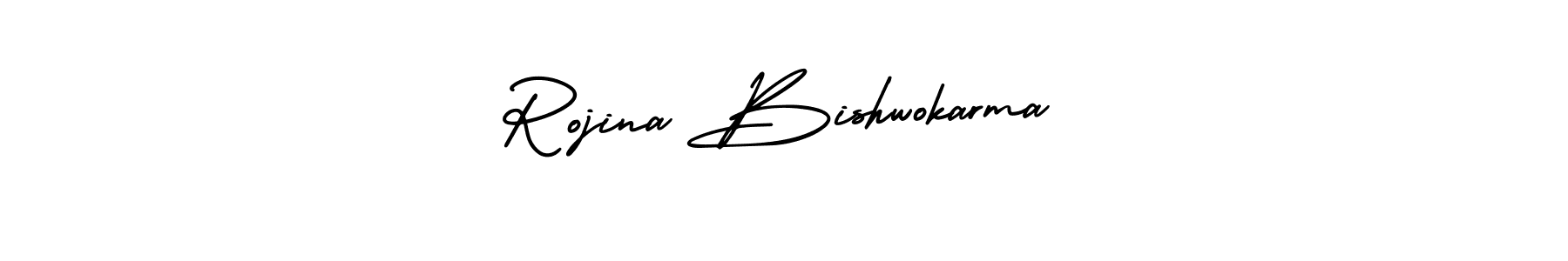 Make a beautiful signature design for name Rojina Bishwokarma. Use this online signature maker to create a handwritten signature for free. Rojina Bishwokarma signature style 3 images and pictures png