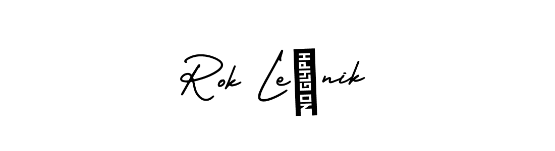 Design your own signature with our free online signature maker. With this signature software, you can create a handwritten (AmerikaSignatureDemo-Regular) signature for name Rok Lešnik. Rok Lešnik signature style 3 images and pictures png