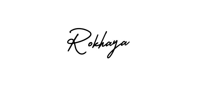Best and Professional Signature Style for Rokhaya. AmerikaSignatureDemo-Regular Best Signature Style Collection. Rokhaya signature style 3 images and pictures png
