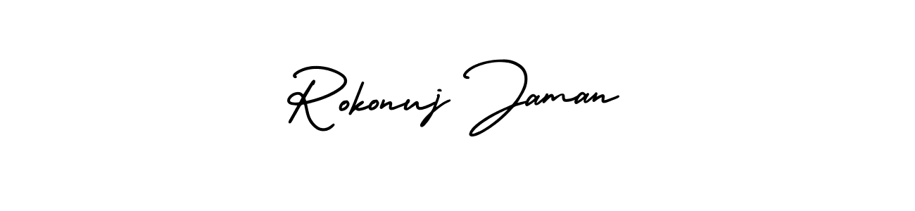 See photos of Rokonuj Jaman official signature by Spectra . Check more albums & portfolios. Read reviews & check more about AmerikaSignatureDemo-Regular font. Rokonuj Jaman signature style 3 images and pictures png