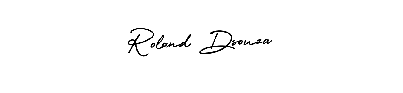 Roland Dsouza stylish signature style. Best Handwritten Sign (AmerikaSignatureDemo-Regular) for my name. Handwritten Signature Collection Ideas for my name Roland Dsouza. Roland Dsouza signature style 3 images and pictures png