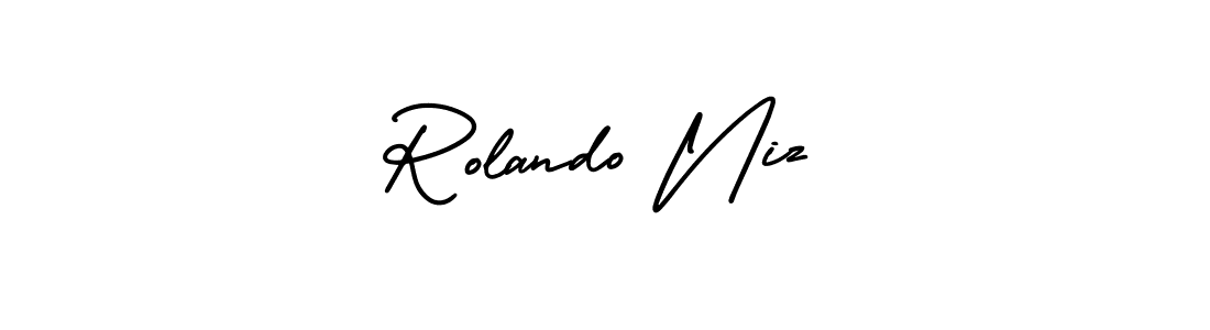 Also You can easily find your signature by using the search form. We will create Rolando Niz name handwritten signature images for you free of cost using AmerikaSignatureDemo-Regular sign style. Rolando Niz signature style 3 images and pictures png