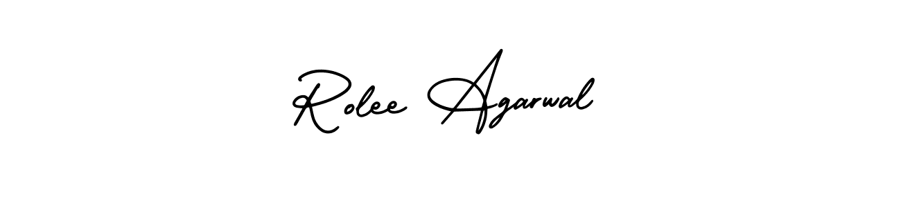 This is the best signature style for the Rolee Agarwal name. Also you like these signature font (AmerikaSignatureDemo-Regular). Mix name signature. Rolee Agarwal signature style 3 images and pictures png