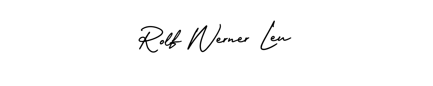 How to make Rolf Werner Leu name signature. Use AmerikaSignatureDemo-Regular style for creating short signs online. This is the latest handwritten sign. Rolf Werner Leu signature style 3 images and pictures png