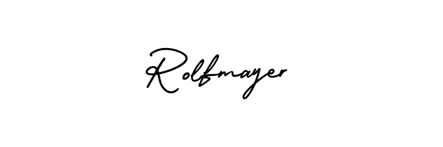 Rolfmayer stylish signature style. Best Handwritten Sign (AmerikaSignatureDemo-Regular) for my name. Handwritten Signature Collection Ideas for my name Rolfmayer. Rolfmayer signature style 3 images and pictures png