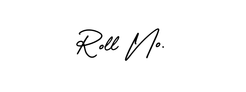 The best way (AmerikaSignatureDemo-Regular) to make a short signature is to pick only two or three words in your name. The name Roll No. include a total of six letters. For converting this name. Roll No. signature style 3 images and pictures png