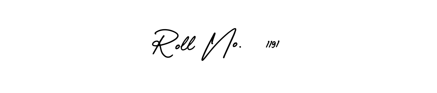 See photos of Roll No.  1191 official signature by Spectra . Check more albums & portfolios. Read reviews & check more about AmerikaSignatureDemo-Regular font. Roll No.  1191 signature style 3 images and pictures png