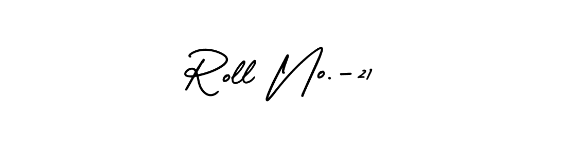 Also we have Roll No.-21 name is the best signature style. Create professional handwritten signature collection using AmerikaSignatureDemo-Regular autograph style. Roll No.-21 signature style 3 images and pictures png